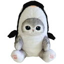 【中古】(非常に良い)サン・アロー mofusand ぽてたまぬいぐるみ シャチにゃん グレー