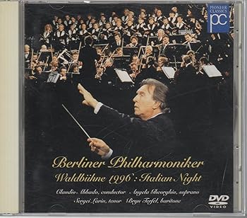 【中古】(非常に良い)ベルリン・フィル〜ヴァルドビューネ1996:イタリアン・ナイト [DVD]【メーカー名】【メーカー型番】【ブランド名】【商品説明】ベルリン・フィル〜ヴァルドビューネ1996:イタリアン・ナイト [DVD]レビュー クラウディオ・アバド指揮 ベルリン・フィルハーモニー管弦楽団,ベルリン放送合唱団/アンジェラ・ゲオルギュー(S) -- 内容（「CDジャーナル」データベースより）レビュー クラウディオ・アバド指揮 ベルリン・フィルハーモニー管弦楽団,ベルリン放送合唱団/アンジェラ・ゲオルギュー(S) -- 内容（「CDジャーナル」データベースより）レビュー クラウディオ・アバド指揮 ベルリン・フィルハーモニー管弦楽団,ベルリン放送合唱団/アンジェラ・ゲオルギュー(S) -- 内容（「CDジャーナル」データベースより）レビュー クラウディオ・アバド指揮 ベルリン・フィルハーモニー管弦楽団,ベルリン放送合唱団/アンジェラ・ゲオルギュー(S) -- 内容（「CDジャーナル」データベースより）レビュー クラウディオ・アバド指揮 ベルリン・フィルハーモニー管弦楽団,ベルリン放送合唱団/アンジェラ・ゲオルギュー(S) -- 内容（「CDジャーナル」データベースより）中古品のため使用に伴うキズ等がございますが、問題なくご使用頂ける商品です。画像はイメージ写真ですので商品のコンディション、付属品の有無については入荷の度異なります。当店にて、動作確認・点検・アルコール等のクリーニングを施しております。中古品のため限定特典や補償等は、商品名、説明に記載があっても付属しておりません予めご了承下さい。当店では初期不良に限り、商品到着から7日間は返品を 受付けております。他モールとの併売品の為、完売の際はご連絡致しますのでご了承ください。ご注文からお届けまで1、ご注文⇒ご注文は24時間受け付けております。2、注文確認⇒ご注文後、当店から注文確認メールを送信します。3、お届けまで3〜10営業日程度とお考え下さい。4、入金確認⇒前払い決済をご選択の場合、ご入金確認後、配送手配を致します。5、出荷⇒配送準備が整い次第、出荷致します。配送業者、追跡番号等の詳細をメール送信致します。6、到着⇒出荷後、1〜3日後に商品が到着します。　※離島、北海道、九州、沖縄は遅れる場合がございます。予めご了承下さい。お電話でのお問合せは少人数で運営の為受け付けておりませんので、メールにてお問合せお願い致します。営業時間　月〜金　10:00〜17:00お客様都合によるご注文後のキャンセル・返品はお受けしておりませんのでご了承下さい。0