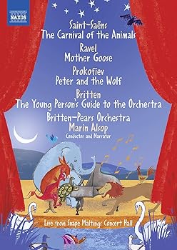 【中古】子供たちのための音楽集 - 動物の謝肉祭/ピーターとおおかみ 他(マリン・オルソップ指揮)[DVD]【メーカー名】【メーカー型番】【ブランド名】【商品説明】子供たちのための音楽集 - 動物の謝肉祭/ピーターとおおかみ 他(マリン・オルソップ指揮)[DVD]マリン・オルソップ(指揮・ナレーション):子供たちのための音楽集 動物の謝肉祭/ピーターとおおかみ/青少年のための管弦楽入門/マ・メール・ロワ 1.サン=サーンス(1835-1921):動物の謝肉祭 …テキスト:ジュヌヴィエーヴ&レベッカ・ヘルスビー 2.ラヴェル(1875-1937):マ・メール・ロワ 3.プロコフィエフ(1891-1953):ピーターとおおかみ Op.67 …テキスト:セルゲイ・プロコフィエフ(追加:マリン・オルソップ) 4.ブリテン(1913-1976):青少年のための管弦楽入門 Op.34 …テキスト:エリック・クロージャー(追加:マリン・オルソップ) マリン・オルソップ(指揮&ナレーター) ブリテン=ピアーズ管弦楽団 スネイプ・モルティングス&NAXOS共同制作 映像ディレクター:ゲッツ・フィレニウス ペーター・トロック(ブリテン) 収録:2018年8月3-5日(ブリテンのみ2017年4月12-15日)ライヴ スネイプ・モルティングス・コンサートホール、オールドバラ、サフォーク、UK 収録時間:99分 言語:英語 字幕:日本語・フランス語・ドイツ語・韓国語 映像:16/9 REGION NTSC All Region 片面2層(DVD)、 片面単層、Full HD (Blu-ray) 音声:PCM Stereo マリン・オルソップ自身がナレーションを行った「子供たちのための作品集」の映像が登場。 2017年、2018年に開催された2つのコンサートのライヴ収録。" "子供たちだけではなく、全ての人々に贈るマリン・オルソップのコンサート。 「動物の謝肉祭」「ピーターとおおかみ」「青少年のための管弦楽入門」、おなじみの3曲にラヴェルの「マ・メール・ロワ」を加え、オルソップが指揮をするだけでなく、自身がナレーターを務めるというまさに最強のプログラムです。遊び心たっぷりの活力ある音楽に加え「青少年の管弦楽入門」では、演奏している楽器の音だけではなく実際の形も知ることができるのが、映像の特徴と言えるでしょう。「音楽には力があり、聴き手の人生を変える」と信じるオルソップは、将来ある子供たちへの教育活動にも熱心に取り組み、この映像でも素晴らしい演奏を披露しています。" ブリテン=ピアーズ管弦楽団は、40年以上前にベンジャミン・ブリテンとピーター・ピアーズが設立した「ブリテン=ピアーズ・ヤング・アーティスト・プログラム」の一環として2012年に創設されたオーケストラ。世界中の若手奏者たちがYouTubeでのオーディション映像を提出し、120名ほどのメンバーを選出。彼らは厳しいトレーニングを受けた後、本拠地であるスネイプ・モルティングス・コンサートホールをはじめ、ヨーロッパ・ツアーを行うなど世界的な活躍を見せています。各奏者たちの自発的な音楽性を尊重したうえで、緻密なアンサンブルを聴かせる素晴らしいオーケストラです。マリン・オルソップ(指揮・ナレーション):子供たちのための音楽集 動物の謝肉祭/ピーターとおおかみ/青少年のための管弦楽入門/マ・メール・ロワ 1.サン=サーンス(1835-1921):動物の謝肉祭 …テキスト:ジュヌヴィエーヴ&レベッカ・ヘルスビー 2.ラヴェル(1875-1937):マ・メール・ロワ 3.プロコフィエフ(1891-1953):ピーターとおおかみ Op.67 …テキスト:セルゲイ・プロコフィエフ(追加:マリン・オルソップ) 4.ブリテン(1913-1976):青少年のための管弦楽入門 Op.34 …テキスト:エリック・クロージャー(追加:マリン・オルソップ) マリン・オルソップ(指揮&ナレーター) ブリテン=ピアーズ管弦楽団 スネイプ・モルティングス&NAXOS共同制作 映像ディレクター:ゲッツ・フィレニウス ペーター・トロック(ブリテン) 収録:2018年8月3-5日(ブリテンのみ2017年4月12-15日)ライヴ スネイプ・モルティングス・コンサートホール、オールドバラ、サフォーク、UK 収録時間:99分 言語:英語 字幕:日本語・フランス語・ドイツ語・韓国語 映像:16/9 REGION NTSC All Region 片面2層(DVD)、 片面単層、Full HD (Blu-ray) 音声:PCM Stereo マリン・オルソップ自身がナレーションを行った「子供たちのための作品集」の映像が登場。 2017年、2018年に開催された2つのコンサートのライヴ収録。" "子供たちだけではなく、全ての人々に贈るマリン・オルソップのコンサート。 「動物の謝肉祭」「ピーターとおおかみ」「青少年のための管弦楽入門」、おなじみの3曲にラヴェルの「マ・メール・ロワ」を加え、オルソップが指揮をするだけでなく、自身がナレーターを務めるというまさに最強のプログラムです。遊び心たっぷりの活力ある音楽に加え「青少年の管弦楽入門」では、演奏している楽器の音だけではなく実際の形も知ることができるのが、映像の特徴と言えるでしょう。「音楽には力があり、聴き手の人生を変える」と信じるオルソップは、将来ある子供たちへの教育活動にも熱心に取り組み、この映像でも素晴らしい演奏を披露しています。" ブリテン=ピアーズ管弦楽団は、40年以上前にベンジャミン・ブリテンとピーター・ピアーズが設立した「ブリテン=ピアーズ・ヤング・アーティスト・プログラム」の一環として2012年に創設されたオーケストラ。世界中の若手奏者たちがYouTubeでのオーディション映像を提出し、120名ほどのメンバーを選出。彼らは厳しいトレーニングを受けた後、本拠地であるスネイプ・モルティングス・コンサートホールをはじめ、ヨーロッパ・ツアーを行うなど世界的な活躍を見せています。各奏者たちの自発的な音楽性を尊重したうえで、緻密なアンサンブルを聴かせる素晴らしいオーケストラです。マリン・オルソップ(指揮・ナレーション):子供たちのための音楽集 動物の謝肉祭/ピーターとおおかみ/青少年のための管弦楽入門/マ・メール・ロワ 1.サン=サーンス(1835-1921):動物の謝肉祭 …テキスト:ジュヌヴィエーヴ&レベッカ・ヘルスビー 2.ラヴェル(1875-1937):マ・メール・ロワ 3.プロコフィエフ(1891-1953):ピーターとおおかみ Op.67 …テキスト:セルゲイ・プロコフィエフ(追加:マリン・オルソップ) 4.ブリテン(1913-1976):青少年のための管弦楽入門 Op.34 …テキスト:エリック・クロージャー(追加:マリン・オルソップ) マリン・オルソップ(指揮&ナレーター) ブリテン=ピアーズ管弦楽団 スネイプ・モルティングス&NAXOS共同制作 映像ディレクター:ゲッツ・フィレニウス ペーター・トロック(ブリテン) 収録:2018年8月3-5日(ブリテンのみ2017年4月12-15日)ライヴ スネイプ・モルティングス・コンサートホール、オールドバラ、サフォーク、UK 収録時間:99分 言語:英語 字幕:日本語・フランス語・ドイツ語・韓国語 映像:16/9 REGION NTSC All Region 片面2層(DVD)、 片面単層、Full HD (Blu-ray) 音声:PCM Stereo マリン・オルソップ自身がナレーションを行った「子供たちのための作品集」の映像が登場。 2017年、2018年に開催された2つのコンサートのライヴ収録。" "子供たちだけではなく、全ての人々に贈るマリン・オルソップのコンサート。 「動物の謝肉祭」「ピーターとおおかみ」「青少年のための管弦楽入門」、おなじみの3曲にラヴェルの「マ・メール・ロワ」を加え、オルソップが指揮をするだけでなく、自身がナレーターを務めるというまさに最強のプログラムです。遊び心たっぷりの活力ある音楽に加え「青少年の管弦楽入門」では、演奏している楽器の音だけではなく実際の形も知ることができるのが、映像の特徴と言えるでしょう。「音楽には力があり、聴き手の人生を変える」と信じるオルソップは、将来ある子供たちへの教育活動にも熱心に取り組み、この映像でも素晴らしい演奏を披露しています。" ブリテン=ピアーズ管弦楽団は、40年以上前にベンジャミン・ブリテンとピーター・ピアーズが設立した「ブリテン=ピアーズ・ヤング・アーティスト・プログラム」の一環として2012年に創設されたオーケストラ。世界中の若手奏者たちがYouTubeでのオーディション映像を提出し、120名ほどのメンバーを選出。彼らは厳しいトレーニングを受けた後、本拠地であるスネイプ・モルティングス・コンサートホールをはじめ、ヨーロッパ・ツアーを行うなど世界的な活躍を見せています。各奏者たちの自発的な音楽性を尊重したうえで、緻密なアンサンブルを聴かせる素晴らしいオーケストラです。中古品のため使用に伴うキズ等がございますが、問題なくご使用頂ける商品です。画像はイメージ写真ですので商品のコンディション、付属品の有無については入荷の度異なります。当店にて、動作確認・点検・アルコール等のクリーニングを施しております。中古品のため限定特典や補償等は、商品名、説明に記載があっても付属しておりません予めご了承下さい。当店では初期不良に限り、商品到着から7日間は返品を 受付けております。他モールとの併売品の為、完売の際はご連絡致しますのでご了承ください。ご注文からお届けまで1、ご注文⇒ご注文は24時間受け付けております。2、注文確認⇒ご注文後、当店から注文確認メールを送信します。3、お届けまで3〜10営業日程度とお考え下さい。4、入金確認⇒前払い決済をご選択の場合、ご入金確認後、配送手配を致します。5、出荷⇒配送準備が整い次第、出荷致します。配送業者、追跡番号等の詳細をメール送信致します。6、到着⇒出荷後、1〜3日後に商品が到着します。　※離島、北海道、九州、沖縄は遅れる場合がございます。予めご了承下さい。お電話でのお問合せは少人数で運営の為受け付けておりませんので、メールにてお問合せお願い致します。営業時間　月〜金　10:00〜17:00お客様都合によるご注文後のキャンセル・返品はお受けしておりませんのでご了承下さい。0