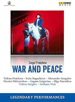 【中古】プロコフィエフ:歌劇「戦争と平和」[DVD]【メーカー名】【メーカー型番】【ブランド名】【商品説明】プロコフィエフ:歌劇「戦争と平和」[DVD]出演: アンドレイ・ボルコンスキー公爵…アレクサンダー・ゲルガロフ(バリトン)／ナターシャ・ロストーヴァ…エレーナ・プロキナ(ソプラノ)／ミハイル・クトゥーゾフ公爵…ニコライ・オクホトニコフ(バス)／ピエール…ゲガム・グレゴリアン(テノール)／エレン・ベズーホワ…オルガ・ボロディナ(コントラルト)／マリア・ドミートリエヴナ・アフローシモア…イレーナ・ボガチョーヴァ(メゾ・ソプラノ)／ニコライ・ボルコンスキー公爵…ウラディミール・オグノヴェンコ(バス) 他／マリインスキー歌劇場管弦楽団＆合唱団／マリインスキー歌劇場バレエ団／ヴァレリー・ゲルギエフ(指揮)／グラハム・ヴィック(演出)／ティモシー・オブライエン(美術)／ヴァレンティナ・コモロワ(衣装) 1991年 サンクトペテルブルグ マリインスキー劇場 ライヴ収録／収録時間:248分／音声:ステレオ2.0／露語(オリジナル)／字幕:英, 独, 仏, 西／画面:4:3／REGION All(Code:0)／《DVD》片面2層ディスク×2 トルストイの小説を題材にした歌劇「戦争と平和」は、プロコフィエフ(1891-1953)が生涯の最後の12年間を捧げた、ライフワークとも言える畢生の大作です。登場人物の多さと場面転換の多さで、なかなか完璧な上演が難しい作品ですが、このゲルギエフ率いるマリインスキー(キーロフ)歌劇場管弦楽団と最高の歌手たちによる演奏は、極めてエキサイティングであり、また文句なしの素晴らしさを誇るものです。ロシアの平和と愛国心を強く訴えかける問題作をぜひこの機会に。出演: アンドレイ・ボルコンスキー公爵…アレクサンダー・ゲルガロフ(バリトン)／ナターシャ・ロストーヴァ…エレーナ・プロキナ(ソプラノ)／ミハイル・クトゥーゾフ公爵…ニコライ・オクホトニコフ(バス)／ピエール…ゲガム・グレゴリアン(テノール)／エレン・ベズーホワ…オルガ・ボロディナ(コントラルト)／マリア・ドミートリエヴナ・アフローシモア…イレーナ・ボガチョーヴァ(メゾ・ソプラノ)／ニコライ・ボルコンスキー公爵…ウラディミール・オグノヴェンコ(バス) 他／マリインスキー歌劇場管弦楽団＆合唱団／マリインスキー歌劇場バレエ団／ヴァレリー・ゲルギエフ(指揮)／グラハム・ヴィック(演出)／ティモシー・オブライエン(美術)／ヴァレンティナ・コモロワ(衣装) 1991年 サンクトペテルブルグ マリインスキー劇場 ライヴ収録／収録時間:248分／音声:ステレオ2.0／露語(オリジナル)／字幕:英, 独, 仏, 西／画面:4:3／REGION All(Code:0)／《DVD》片面2層ディスク×2 トルストイの小説を題材にした歌劇「戦争と平和」は、プロコフィエフ(1891-1953)が生涯の最後の12年間を捧げた、ライフワークとも言える畢生の大作です。登場人物の多さと場面転換の多さで、なかなか完璧な上演が難しい作品ですが、このゲルギエフ率いるマリインスキー(キーロフ)歌劇場管弦楽団と最高の歌手たちによる演奏は、極めてエキサイティングであり、また文句なしの素晴らしさを誇るものです。ロシアの平和と愛国心を強く訴えかける問題作をぜひこの機会に。出演: アンドレイ・ボルコンスキー公爵…アレクサンダー・ゲルガロフ(バリトン)／ナターシャ・ロストーヴァ…エレーナ・プロキナ(ソプラノ)／ミハイル・クトゥーゾフ公爵…ニコライ・オクホトニコフ(バス)／ピエール…ゲガム・グレゴリアン(テノール)／エレン・ベズーホワ…オルガ・ボロディナ(コントラルト)／マリア・ドミートリエヴナ・アフローシモア…イレーナ・ボガチョーヴァ(メゾ・ソプラノ)／ニコライ・ボルコンスキー公爵…ウラディミール・オグノヴェンコ(バス) 他／マリインスキー歌劇場管弦楽団＆合唱団／マリインスキー歌劇場バレエ団／ヴァレリー・ゲルギエフ(指揮)／グラハム・ヴィック(演出)／ティモシー・オブライエン(美術)／ヴァレンティナ・コモロワ(衣装) 1991年 サンクトペテルブルグ マリインスキー劇場 ライヴ収録／収録時間:248分／音声:ステレオ2.0／露語(オリジナル)／字幕:英, 独, 仏, 西／画面:4:3／REGION All(Code:0)／《DVD》片面2層ディスク×2 トルストイの小説を題材にした歌劇「戦争と平和」は、プロコフィエフ(1891-1953)が生涯の最後の12年間を捧げた、ライフワークとも言える畢生の大作です。登場人物の多さと場面転換の多さで、なかなか完璧な上演が難しい作品ですが、このゲルギエフ率いるマリインスキー(キーロフ)歌劇場管弦楽団と最高の歌手たちによる演奏は、極めてエキサイティングであり、また文句なしの素晴らしさを誇るものです。ロシアの平和と愛国心を強く訴えかける問題作をぜひこの機会に。出演: アンドレイ・ボルコンスキー公爵…アレクサンダー・ゲルガロフ(バリトン)／ナターシャ・ロストーヴァ…エレーナ・プロキナ(ソプラノ)／ミハイル・クトゥーゾフ公爵…ニコライ・オクホトニコフ(バス)／ピエール…ゲガム・グレゴリアン(テノール)／エレン・ベズーホワ…オルガ・ボロディナ(コントラルト)／マリア・ドミートリエヴナ・アフローシモア…イレーナ・ボガチョーヴァ(メゾ・ソプラノ)／ニコライ・ボルコンスキー公爵…ウラディミール・オグノヴェンコ(バス) 他／マリインスキー歌劇場管弦楽団＆合唱団／マリインスキー歌劇場バレエ団／ヴァレリー・ゲルギエフ(指揮)／グラハム・ヴィック(演出)／ティモシー・オブライエン(美術)／ヴァレンティナ・コモロワ(衣装) 1991年 サンクトペテルブルグ マリインスキー劇場 ライヴ収録／収録時間:248分／音声:ステレオ2.0／露語(オリジナル)／字幕:英, 独, 仏, 西／画面:4:3／REGION All(Code:0)／《DVD》片面2層ディスク×2 トルストイの小説を題材にした歌劇「戦争と平和」は、プロコフィエフ(1891-1953)が生涯の最後の12年間を捧げた、ライフワークとも言える畢生の大作です。登場人物の多さと場面転換の多さで、なかなか完璧な上演が難しい作品ですが、このゲルギエフ率いるマリインスキー(キーロフ)歌劇場管弦楽団と最高の歌手たちによる演奏は、極めてエキサイティングであり、また文句なしの素晴らしさを誇るものです。ロシアの平和と愛国心を強く訴えかける問題作をぜひこの機会に。出演: アンドレイ・ボルコンスキー公爵…アレクサンダー・ゲルガロフ(バリトン)／ナターシャ・ロストーヴァ…エレーナ・プロキナ(ソプラノ)／ミハイル・クトゥーゾフ公爵…ニコライ・オクホトニコフ(バス)／ピエール…ゲガム・グレゴリアン(テノール)／エレン・ベズーホワ…オルガ・ボロディナ(コントラルト)／マリア・ドミートリエヴナ・アフローシモア…イレーナ・ボガチョーヴァ(メゾ・ソプラノ)／ニコライ・ボルコンスキー公爵…ウラディミール・オグノヴェンコ(バス) 他／マリインスキー歌劇場管弦楽団＆合唱団／マリインスキー歌劇場バレエ団／ヴァレリー・ゲルギエフ(指揮)／グラハム・ヴィック(演出)／ティモシー・オブライエン(美術)／ヴァレンティナ・コモロワ(衣装) 1991年 サンクトペテルブルグ マリインスキー劇場 ライヴ収録／収録時間:248分／音声:ステレオ2.0／露語(オリジナル)／字幕:英, 独, 仏, 西／画面:4:3／REGION All(Code:0)／《DVD》片面2層ディスク×2 トルストイの小説を題材にした歌劇「戦争と平和」は、プロコフィエフ(1891-1953)が生涯の最後の12年間を捧げた、ライフワークとも言える畢生の大作です。登場人物の多さと場面転換の多さで、なかなか完璧な上演が難しい作品ですが、このゲルギエフ率いるマリインスキー(キーロフ)歌劇場管弦楽団と最高の歌手たちによる演奏は、極めてエキサイティングであり、また文句なしの素晴らしさを誇るものです。ロシアの平和と愛国心を強く訴えかける問題作をぜひこの機会に。中古品のため使用に伴うキズ等がございますが、問題なくご使用頂ける商品です。画像はイメージ写真ですので商品のコンディション、付属品の有無については入荷の度異なります。当店にて、動作確認・点検・アルコール等のクリーニングを施しております。中古品のため限定特典や補償等は、商品名、説明に記載があっても付属しておりません予めご了承下さい。当店では初期不良に限り、商品到着から7日間は返品を 受付けております。他モールとの併売品の為、完売の際はご連絡致しますのでご了承ください。ご注文からお届けまで1、ご注文⇒ご注文は24時間受け付けております。2、注文確認⇒ご注文後、当店から注文確認メールを送信します。3、お届けまで3〜10営業日程度とお考え下さい。4、入金確認⇒前払い決済をご選択の場合、ご入金確認後、配送手配を致します。5、出荷⇒配送準備が整い次第、出荷致します。配送業者、追跡番号等の詳細をメール送信致します。6、到着⇒出荷後、1〜3日後に商品が到着します。　※離島、北海道、九州、沖縄は遅れる場合がございます。予めご了承下さい。お電話でのお問合せは少人数で運営の為受け付けておりませんので、メールにてお問合せお願い致します。営業時間　月〜金　10:00〜17:00お客様都合によるご注文後のキャンセル・返品はお受けしておりませんのでご了承下さい。0