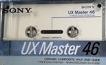 【中古】(非常に良い)SONY カセットテープ UX Master 46分 セラミックイズム+Br2000- ガウス TYPEII(CrO2)POSITION UX-MST 46