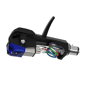 【中古】(非常に良い)Audio-Technica AT-XP3/H ターンテーブルヘッドシェル/カートリッジコンボキット(ブルー)