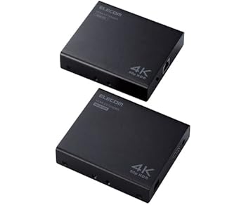 【中古】(非常に良い)エレコム HDMIエクステンダー （4K60Hz対応) 最大70mの延長 長距離伝送 HDMI2.0b..