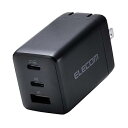 【中古】(非常に良い)エレコム 充電器 67W 3ポート USB-C×2 USB-A×1 USB PD対応 スイング式プラグ採用 ブラック ACDC-PD103...