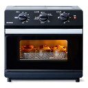 【中古】(非常に良い)アイリスオーヤマ トースター オーブントースター ノンフライヤー コンベクションオーブン 4枚焼き FVX-D14A-B ブラック