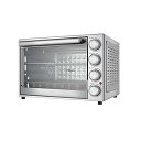 【中古】ダブルオーブンに組み込まれたシルバータクトのオーブンソロ電子レンジオーブン-焙煎、ベーキング美的で実用的なステンレス鋼プレミアム対流ハロ