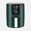 【中古】ダブルノブ操作とノンスティックコーティングバスケットを備えた5L大容量エアフライヤーは、オイルフリーの健康的な調理のための自動シャットオ