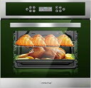 【中古】AMZCHEF シングルウォールオーブン 24インチ 電気オーブン内蔵 11機能 8つの自動レシピ 2800W 240V 2.5Cu.f コンベクション...