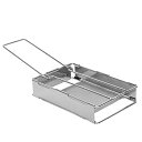 【中古】(非常に良い)トースター キャンプ トースター ラック 実用的なポータブル ステンレス トースター ピクニックに適しています