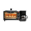 【中古】(非常に良い)トースター スリーインワン家庭用多機能朝食マシン 110Vミニオーブングリル調理 上下ヒーター タイマー機能付き 温度調節機能 、230°Cまでの調