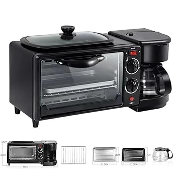 【中古】(非常に良い)3 in 1電気朝食機 トースター 多機能 コーヒーメーカー ミニ オーブン 家庭用パン ピザ用 便利な トースター 料理道具 調理家電 キッチン家電 オ 【中古】(非常に良い)3 in 1電気朝食機 トースター 多機能 コーヒーメーカー ミニ オーブン 家庭用パン ピザ用 便利な トースター 料理道具 調理家電 キッチン家電 オ