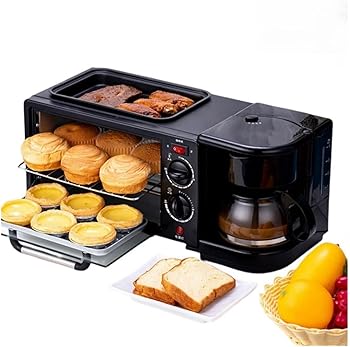 【中古】家庭用朝食マシンミニオーブン トースター ロースター コーヒーメーカー トースター オーブン 3 in 1 多機能 サンドイッチ 朝食メーカー 1050W 【中古】家庭用朝食マシンミニオーブン トースター ロースター コーヒーメーカー トースター オーブン 3 in 1 多機能 サンドイッチ 朝食メーカー 1050W