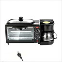 【中古】(非常に良い)トースター ロースター コーヒーメーカー トースター オーブン 3 in 1 多機能 サンドイッチ 朝食メーカー 1100W ハイパワー ...