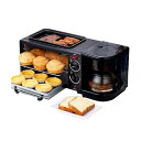 【中古】Ptomoto トースター・ロースター・コーヒーマシン 3in1!家庭用多機能朝食機上下ヒーター・タイマー・温度調節機能付きお手入れ簡単一人暮らし向