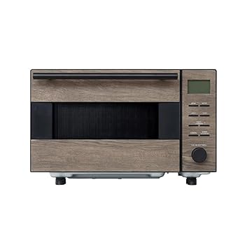 【中古】Life on Products(ライフオンプロダクツ) オーブンレンジ 庫内容量18L 最大出力900W 発酵 グリル機能搭載 自動メニュー シンプル設計 角皿 木目