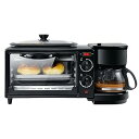 【中古】(非常に良い)Quxxuol家庭用多機能サンドイッチ朝食機、トースター、ロースタ、コーヒーメーカー、 3 in 1 多機能 サンドイッチ朝食メーカー、1...