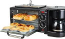 【中古】(非常に良い)pisipeトースター、家庭用多機能サンドイッチ朝食機 ロースター コーヒーマシン 完全に機能するオーブン 調理機 トースター スリーインワン家庭