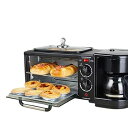 【中古】MCSWSEE家庭用多機能サンドイッチ朝食機 ロースター コーヒーマシン 完全に機能するオーブン 調理機 トースター スリーインワン家庭用多機能朝食
