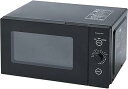 【中古】(非常に良い)電子レンジ 18L 単機能 一人暮らし 二人暮らし フラットテーブル ヘルツフリー 簡単操作 ブラック