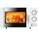 【中古】(非常に良い)700w 自立型電子レンジ、デジタル電子レンジ、容量20リットル、6段階火力調整、独立した霜取りギア、取り外し可能なターンテーブルでお手入...