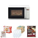 【中古】(非常に良い)アイリスオーヤマ 新生活セット4点セット レンジ17L 白+パックご飯+天然水 2L×9本+レトルトカレー