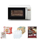 【中古】(非常に良い)アイリスオーヤマ 新生活セット4点セット レンジ18L 白+パックご飯+天然水 2L×9本+レトルトカレー