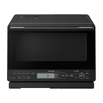 【中古】(非常に良い)日立 過熱水蒸気 オーブンレンジ ヘルシーシェフ 31L MRO-S8CA K ブラック 重量センサー 250℃1段式ワイドオーブン