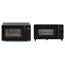 【中古】アイリスオーヤマ 電子レンジ 18L フラットテーブル 単機能 全国対応 ヘルツフリー 仕上がり調整 PMG-F188-B ブラック + オーブントース...