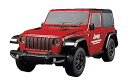 【中古】ジョーゼン 1/28スケールラジコン ジープ ラングラー ルビコン JRVT088-RD