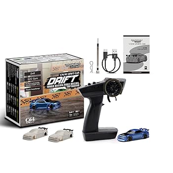 【中古】(非常に良い)Turbo Racing C64 1:76ドリフトカー ターボレーシング 1/76ミニRCカー 30分連続稼働 ドリフト走行 2.4GHz技適認証済み 比例制御 ジャイロ付き 車 【中古】(非常に良い)Turbo Racing C64 1:76ドリフトカー ターボレーシング 1/76ミニRCカー 30分連続稼働 ドリフト走行 2.4GHz技適認証済み 比例制御 ジャイロ付き 車
