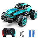 【中古】DEERC ラジコン ラジコンカー こども向け おもちゃ オフロード 高速 RCカー 1:20スケール 小型 リモコンカー 80分間走れ 合金製車体 静...