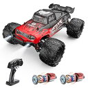 【中古】DEERC ラジコン ラジコンカー オフロード ダブルモーター 4WD 高速 30km/h 1/16スケール 電動RCカー RTR 全地形対応 2.4G...