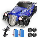 【中古】DEERC ラジコン ドリフト ラジコンカー オフロード 高速 車 リモコンカー 電動RCカー おもちゃ 35km/h 四輪駆動 6つライトモード 2種...