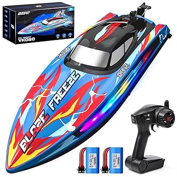 【中古】(非常に良い)DEERC ラジコンボート ラジコン船 水上玩具 高速 30KM/H RCボート リモコン 子供向けおもちゃ 大人向けラジコン 防水 転覆...