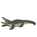 【中古】(非常に良い)JEKCA クロコダイル 01S | 動物 爬虫類 プラスチック 積み木 | 対象年齢14歳以上