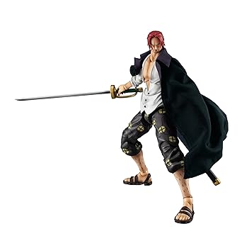 【中古】ヴァリアブルアクションヒーローズ ONE PIECE 赤髪のシャンクスVer.1.5 約190mm PVC製 塗装済み可動フィギュア