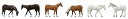 【中古】(非常に良い)トミーテック(TOMYTEC) 情景コレクション ザ・動物 108 牧場の馬 ジオラマ用品