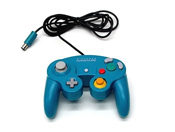 【中古】(非常に良い)ニンテンドーゲームキューブ専用コントローラ エメラルドブルー