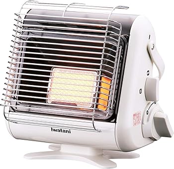 【中古】(非常に良い)Iwatani カセットガス ストーブ マイ暖 ホワイト CB-STV-MYD