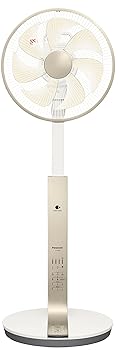 【中古】【2023年発売】パナソニック 扇風機 リビング 風量8段階切替 静音DCモーター ナノイー&温度センサー搭載 立体首振り 切/入タイマー リモコン付