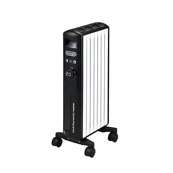 【中古】De'Longhi (デロンギ) マルチダイナミックヒーター MDHS09-BK 電気ヒーター ゼロ風暖房 静音 満足度No.1シリーズ 表面温度約60℃ エコモード チ