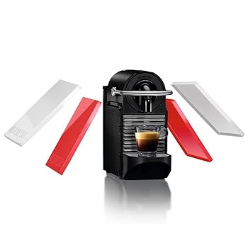 【中古】(非常に良い)ネスプレッソ コーヒーメーカー ピクシークリップ ホワイト&コーラルレッド D60WR