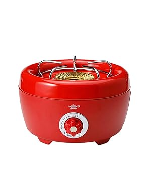 【中古】(非常に良い)Aladdin アラジン ポータブルガスカセットコンロ ヒバリン レッド SAG-HB01 R