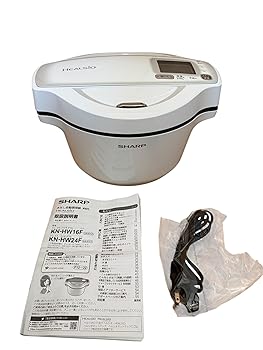 【中古】シャープ 水なし自動調理鍋 1.6L ホワイト系SHARP ヘルシオホットクック KN-HW16F-W