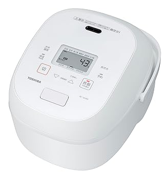 【中古】TOSHIBA(東芝) 炊飯器 炎匠炊き 5.5合 RC-10VRV(W) グランホワイト 真空IH rice cooker 日本製..