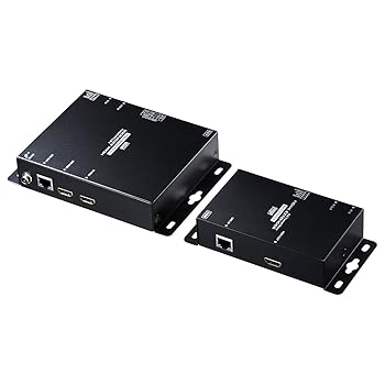 【中古】(非常に良い)サンワサプライ PoE対応HDMIエクステンダー(セットモデル) VGA-EXHDPOE2