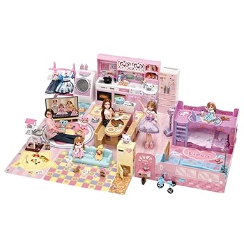 【中古】(非常に良い)タカラトミー 『 リカちゃん チャイムでピンポーン かぞくでゆったりさん 』 着せ替え お人形 おままごと おもちゃ 3歳以上 玩具安全基...