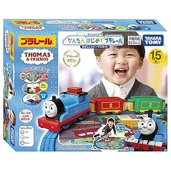【中古】(非常に良い)タカラトミー 『 プラレール トーマス ぷっしゅでゴー! かんたんはじめてプラレール きかんしゃトーマスセット 』 電車 列車 おもちゃ ...
