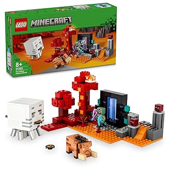 【中古】(非常に良い)レゴ(LEGO) マインクラフト ネザーポータルの戦い おもちゃ 玩具 誕生日 プレゼント ブロック 男の子 女の子 子供 8歳 9歳 1...