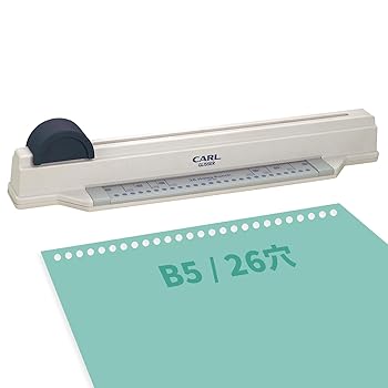 【中古】カール事務器(CARL) 穴あけパンチ ルーズリーフ/リングバインダー用 多穴 グリッサー B5/26穴..